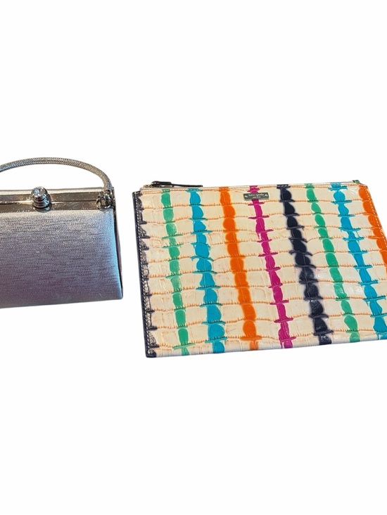 kate spade Handbags - kate spade Multicolor Striped Zip Wristlet in Cream, Teal, Orange, Pink & Navy